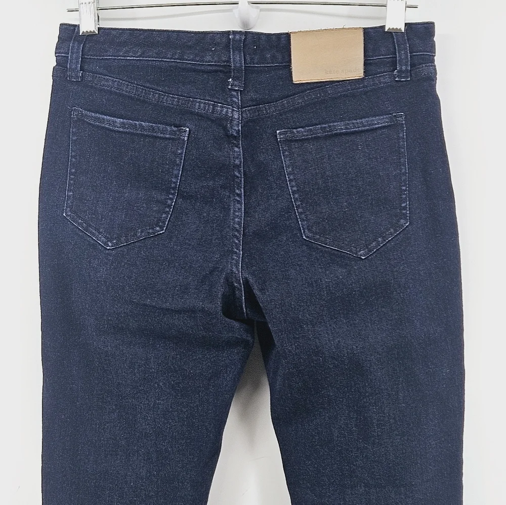 Kate Spade Dark Wash Skinny Jeans Size 26 Stretch Mid Rise Designer Denim